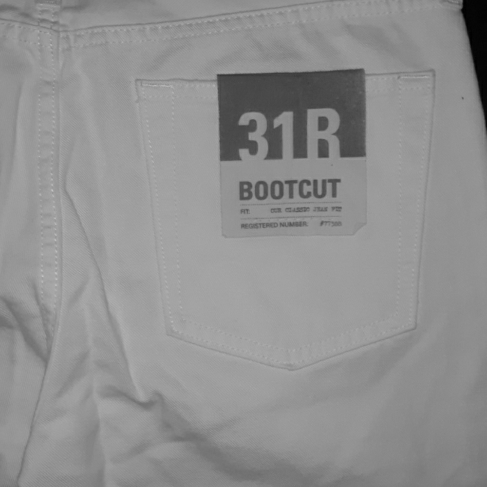 White J.Crew Bootcut Jeans